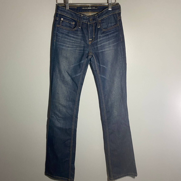 𝅺big Star Hazel Mid Rise Boot Cut Jeans Size 25L - Picture 7 of 10